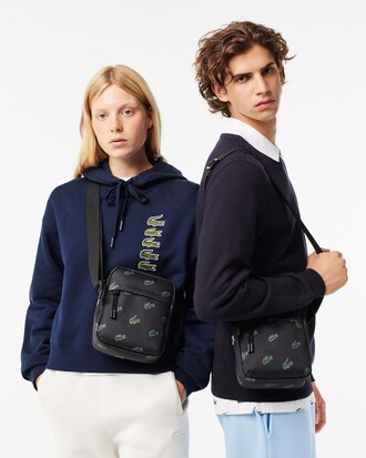 Bolsa com estampa de crocodilo