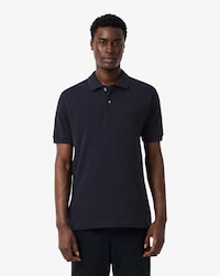 Polo de corte cl&aacute;sico de petit piqu&eacute; con detalle bordado