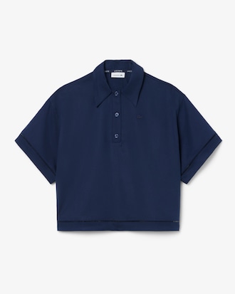 Polo Oversized em Sarja Fluida
