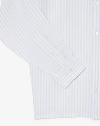 Camisa Regular Fit Listrada em Linho