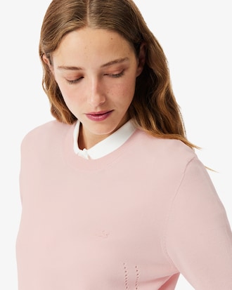 Jersey de cuello redondo de punto 3D