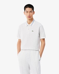 Polo Cl&aacute;ssico Fit em Jacquard Monograma