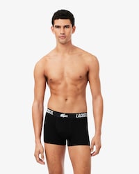 Kit com 3 Cuecas Boxer de Algod&atilde;o Stretch