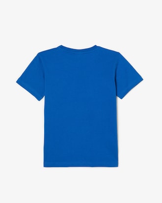 Camiseta Infantil em J&eacute;rsei de Algod&atilde;o com Gola Redonda