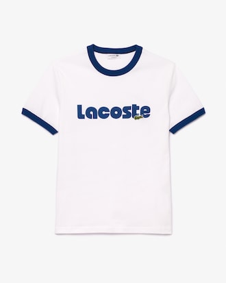Remera Con Estampa De Lacoste En Contraste