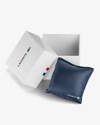 Lacoste.12.12 Rel&oacute;gio de 3 ponteiros em silicone com crocodilo