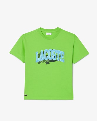 Remera De Algod&oacute;n Con Estampado De Cocodrilo