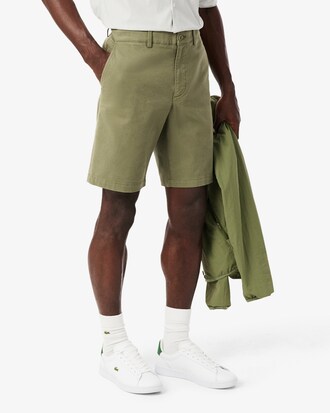 Bermuda Chino em Sarja de Algod&atilde;o Stretch &ndash; Modelagem reta