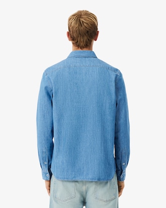 Camisa em Denim Leve Ajuste Regular