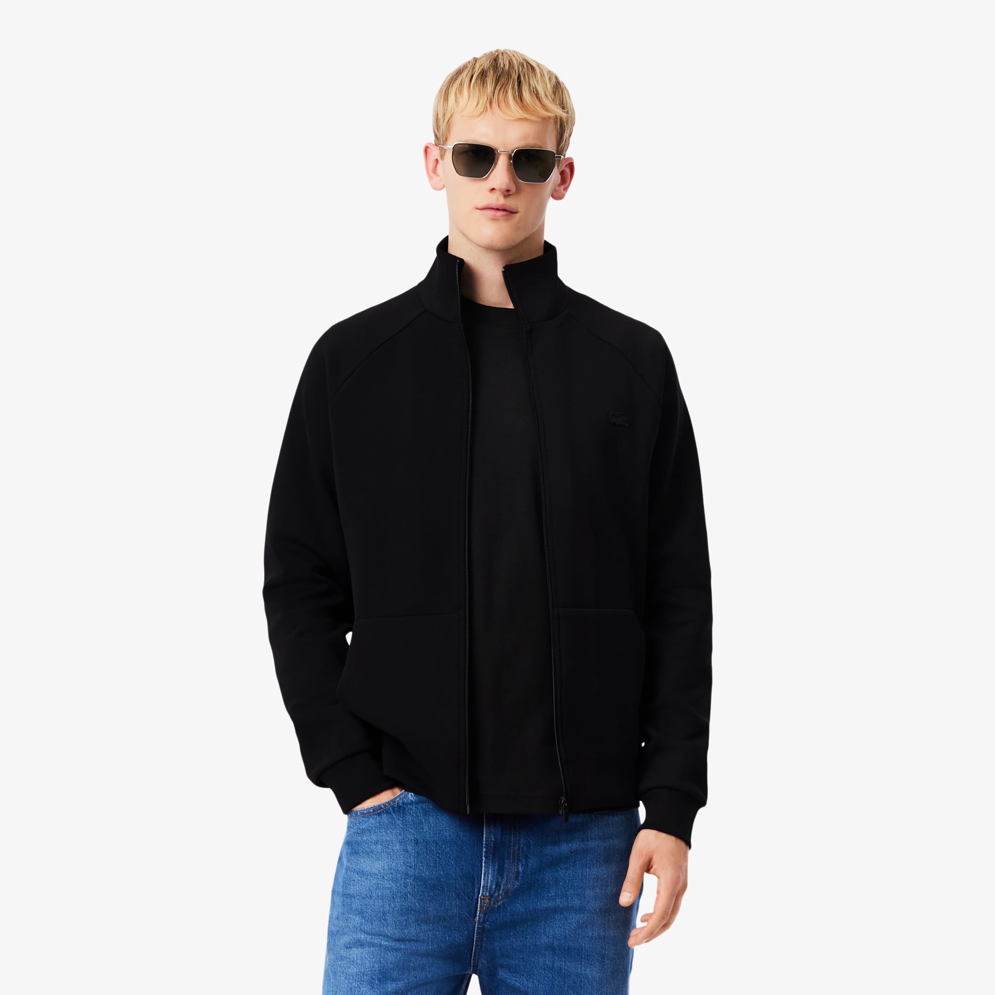Casaco Dupla Face com Ziper com Mangas Raglan Lacoste