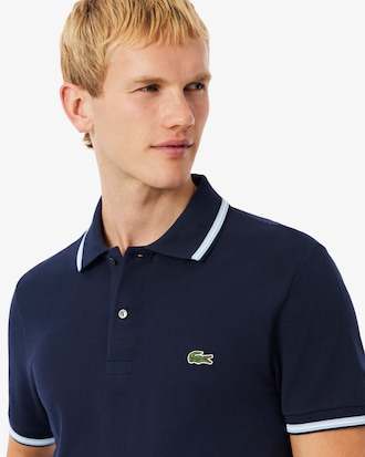 Polo L.12.12 con Acento en Ruedo Fit Regular