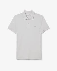 Camisa Polo Piqu&eacute; Modelagem ajustada com Marca em Jacquard