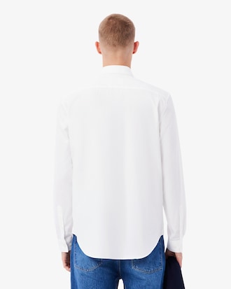 Camisa em Popeline de Algod&atilde;o de Caimento Regular