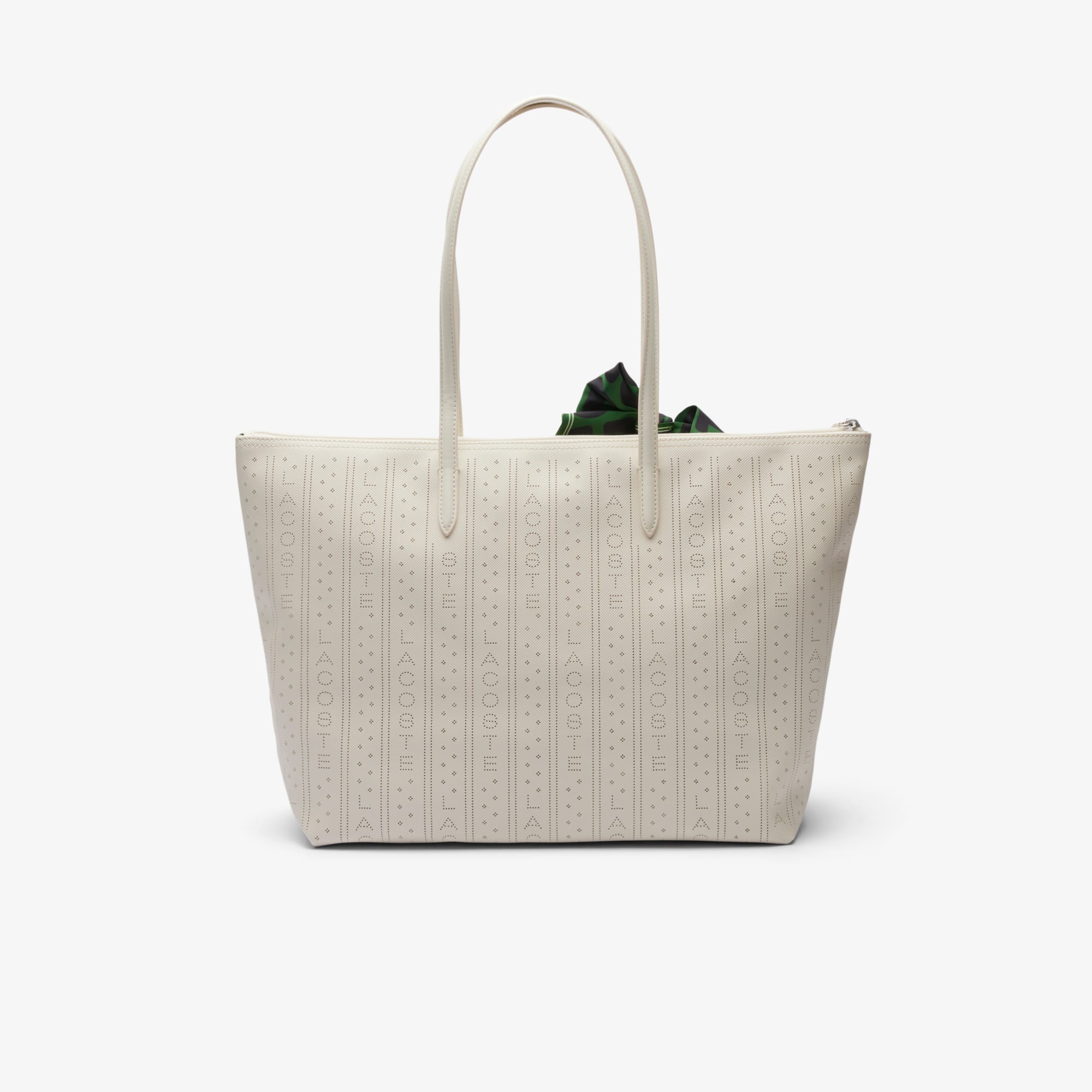 etoile_momグレーxs Bolsa Tote Lacoste Grande Perfurada com Bolso Interno