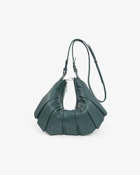 Bolsa Hobo M&eacute;dia Lenglen de Couro