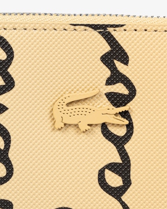 Bolsa Clutch Anna de Lona Granulada e Piquet