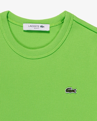 Camiseta de Algod&atilde;o Canelada com Caimento Ajustado
