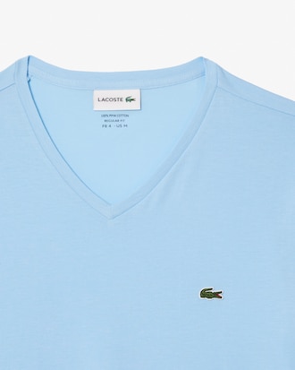 Remera De Algodón Pima Liviano Con Escote En V