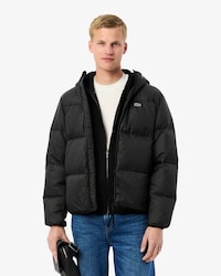 Campera Puffer Impermeable Con Capucha Corta