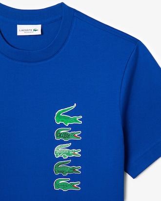 Camiseta Regular Fit com crocodilo emblemático