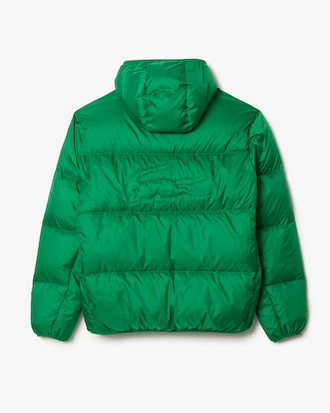 Campera Puffer Impermeable Con Capucha Corta
