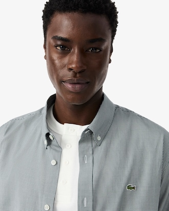 Camisa de Algod&oacute;n a Cuadros Regular Fit