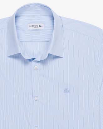 Camisa Rayada De Algodón Elastizado Al Cuerpo