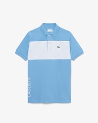 Polo de petit piqu&eacute; con bloques de color