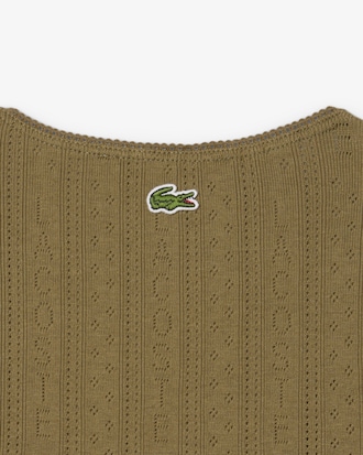 Musculosa de Algodón Pointelle Slim Fit