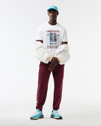 Camiseta Relaxed Fit com estampa de René Lacoste