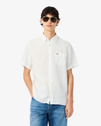 Camisa de Manga Curta em Linho