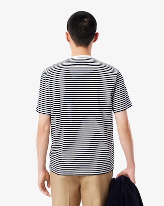 Camiseta Listrada de Algodão Pesado