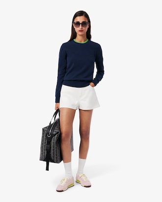 Su&eacute;ter em malha 3D com Gola Careca