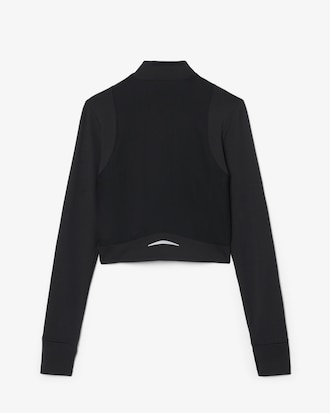 Campera deportiva intermedia de tenis el&aacute;stica con doble tejido y cierre