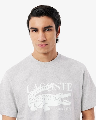 Camiseta de Algodão com Estampa, Ajuste Clássico