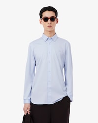 Camisa em Mistura de Algod&atilde;o - Modelagem ajustada