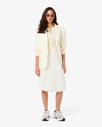 Cardigan de L&atilde; Merino de Malha Canelada