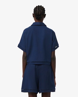 Polo Oversized em Sarja Fluida