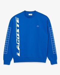 Moletom masculino em piqu&eacute; de duas camadas com modelagem solta