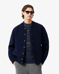 Jaqueta Bomber de Malha de L&atilde; Merino