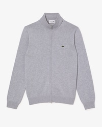 Sweater De Algod&oacute;n Con Cuello Alto Y Cierre