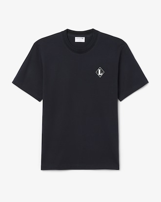 Camiseta Francesa com Detalhe de Distintivo