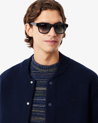 Jaqueta Bomber de Malha de L&atilde; Merino