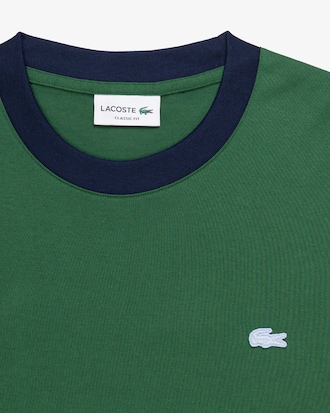 Camiseta de Algod&atilde;o Colour Block Modelagem cl&aacute;ssica