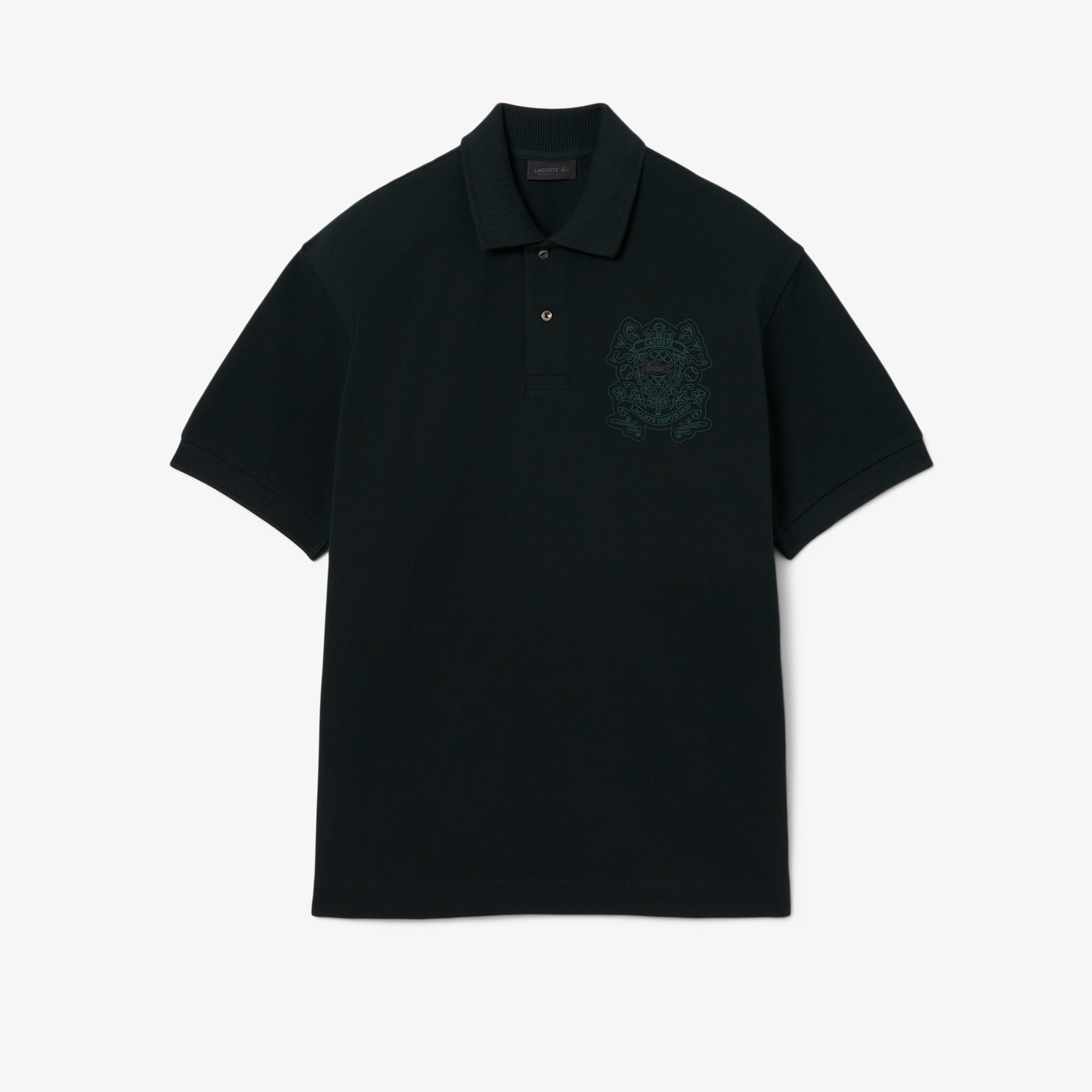 Camisa Polo Piqué Shield com Corte Largo - Lacoste - Novidades