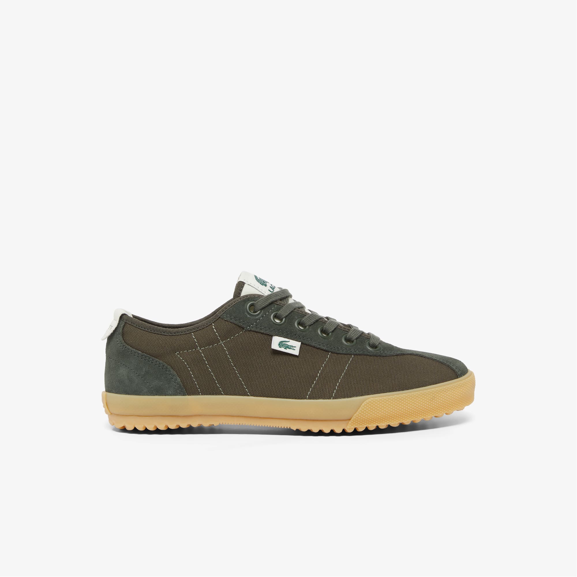 Tênis Retrô Masculino Backslam Lacoste em Tela e Camurça