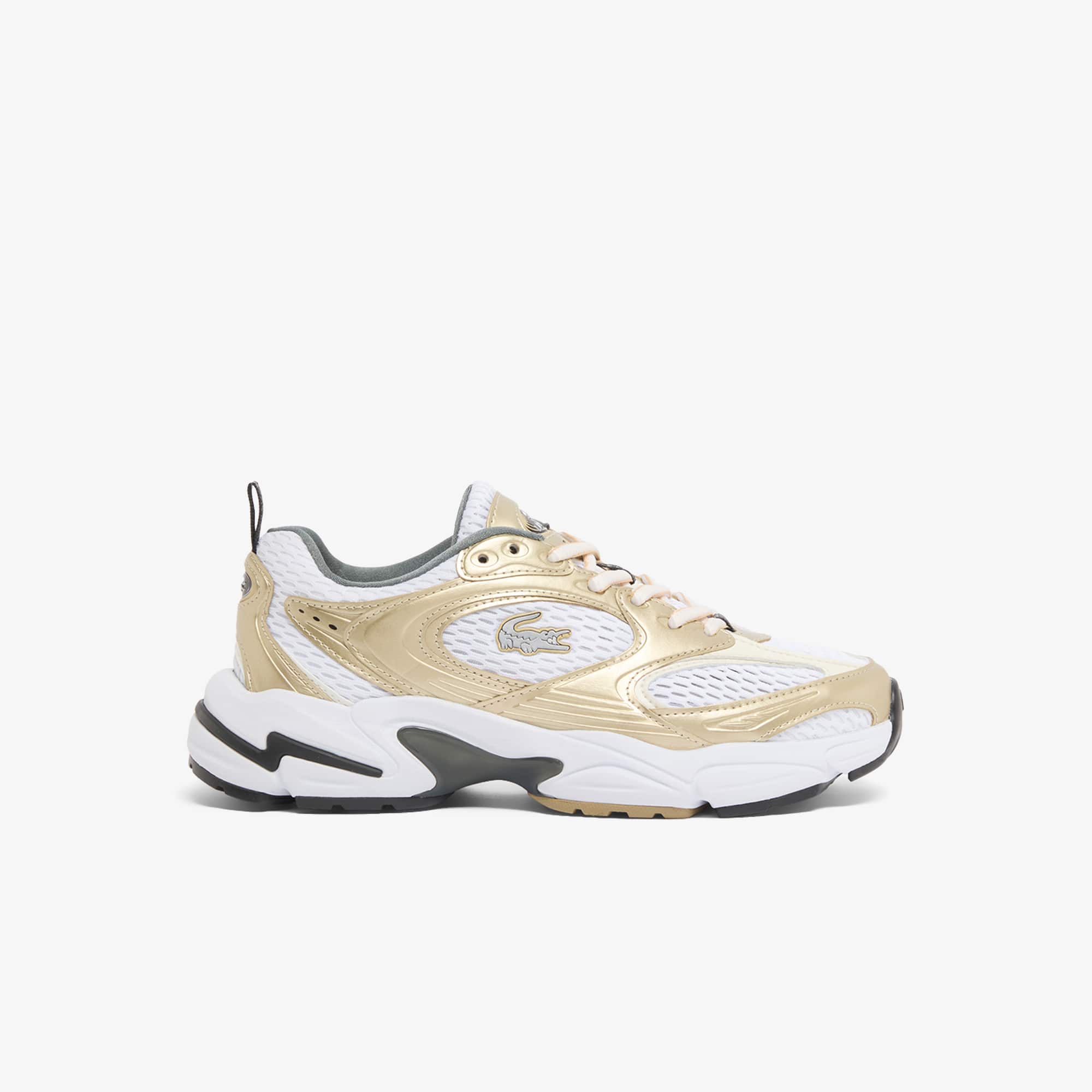 Tênis Feminino Lacoste Storm 96 2K Branco e Dourado