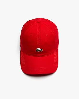 Bon&eacute; masculino em algod&atilde;o com tira contrastante e crocodilo