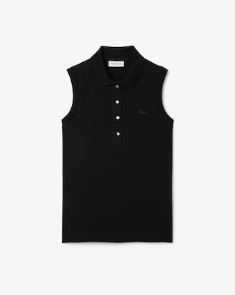 Polo L.12.D De Piqué Elastizado Sin Mangas Slim Fit