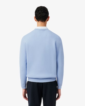 Tennis Jacquard Crew Neck Sweater
